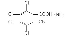 3,4,5,6-tetrachloro-2-cyanobenzoic acid amine salt